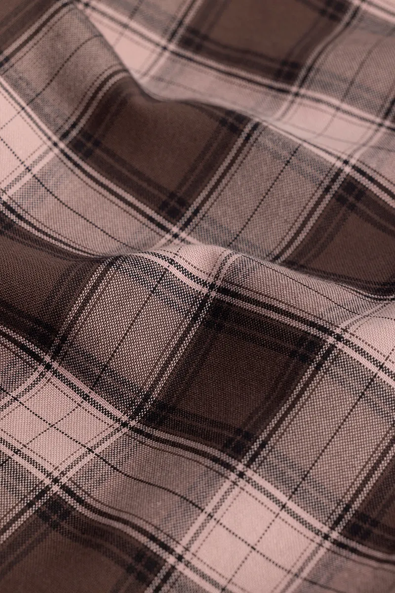 Gazing Grid Brown Checks Shirt