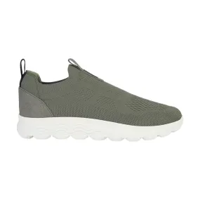 GEOX U SPHERICA  U25BYA Sneakers Uomo Slip on In Maglia Verde