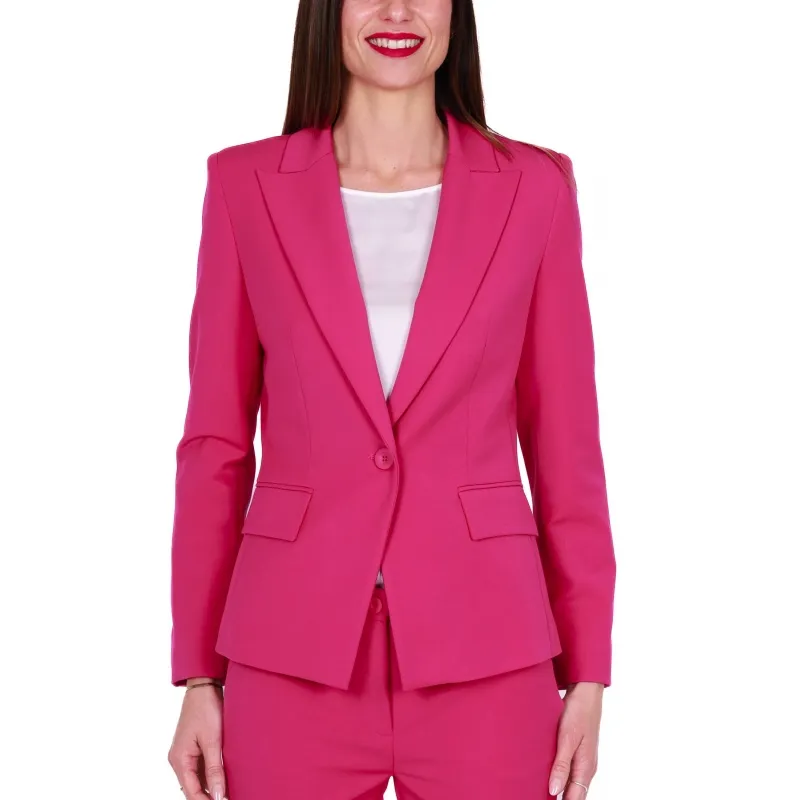 GIACCA BLAZER MONOPETTO, FUXIA