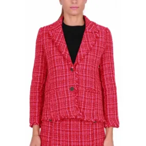 GIACCA BLAZER MONOPETTO, ROSSO