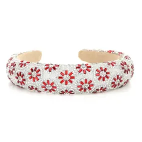 Gloria Christmas Designer Headband in Red