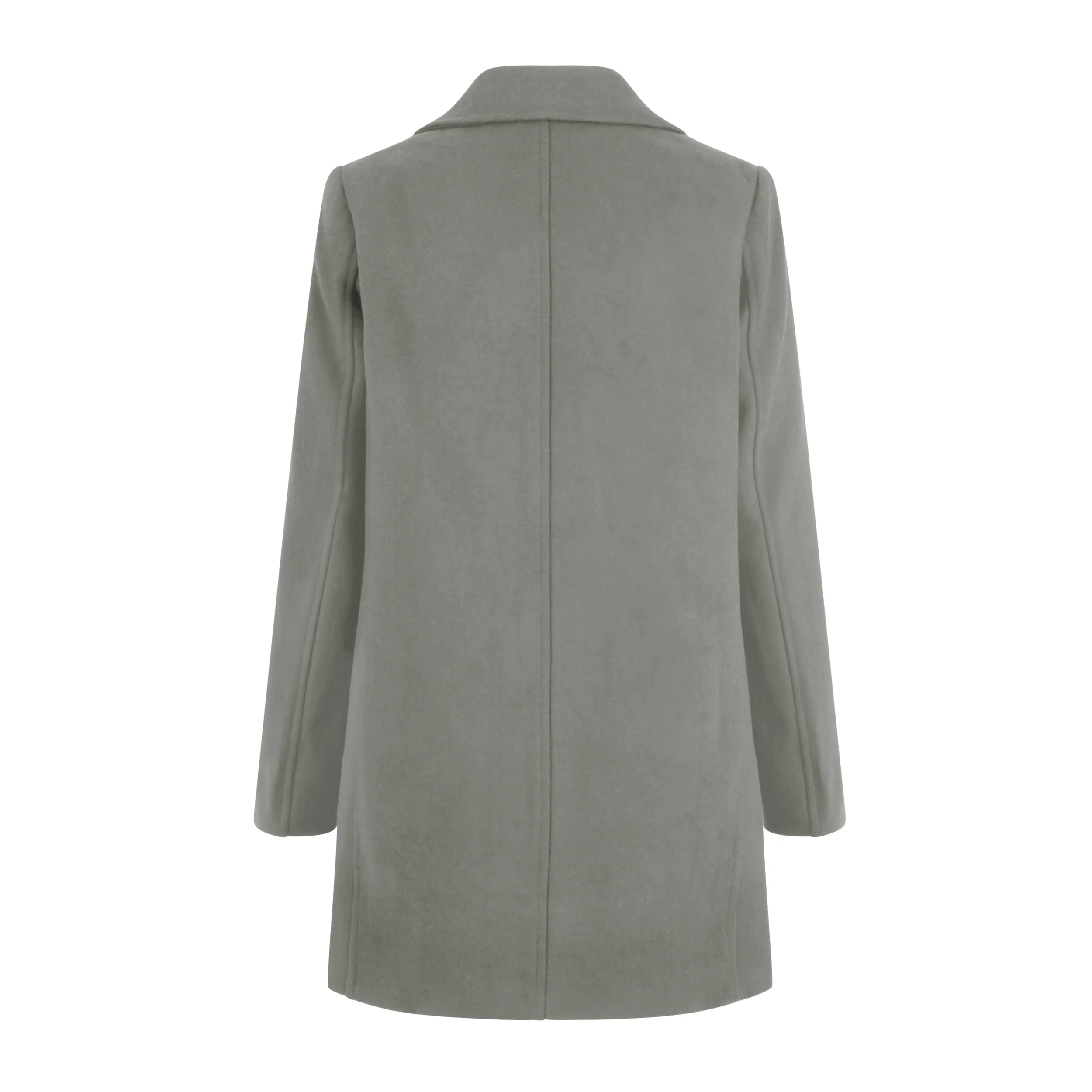 Haute Edition Women's Wool Blend Single Lapel Blazer Peacoat With Pockets