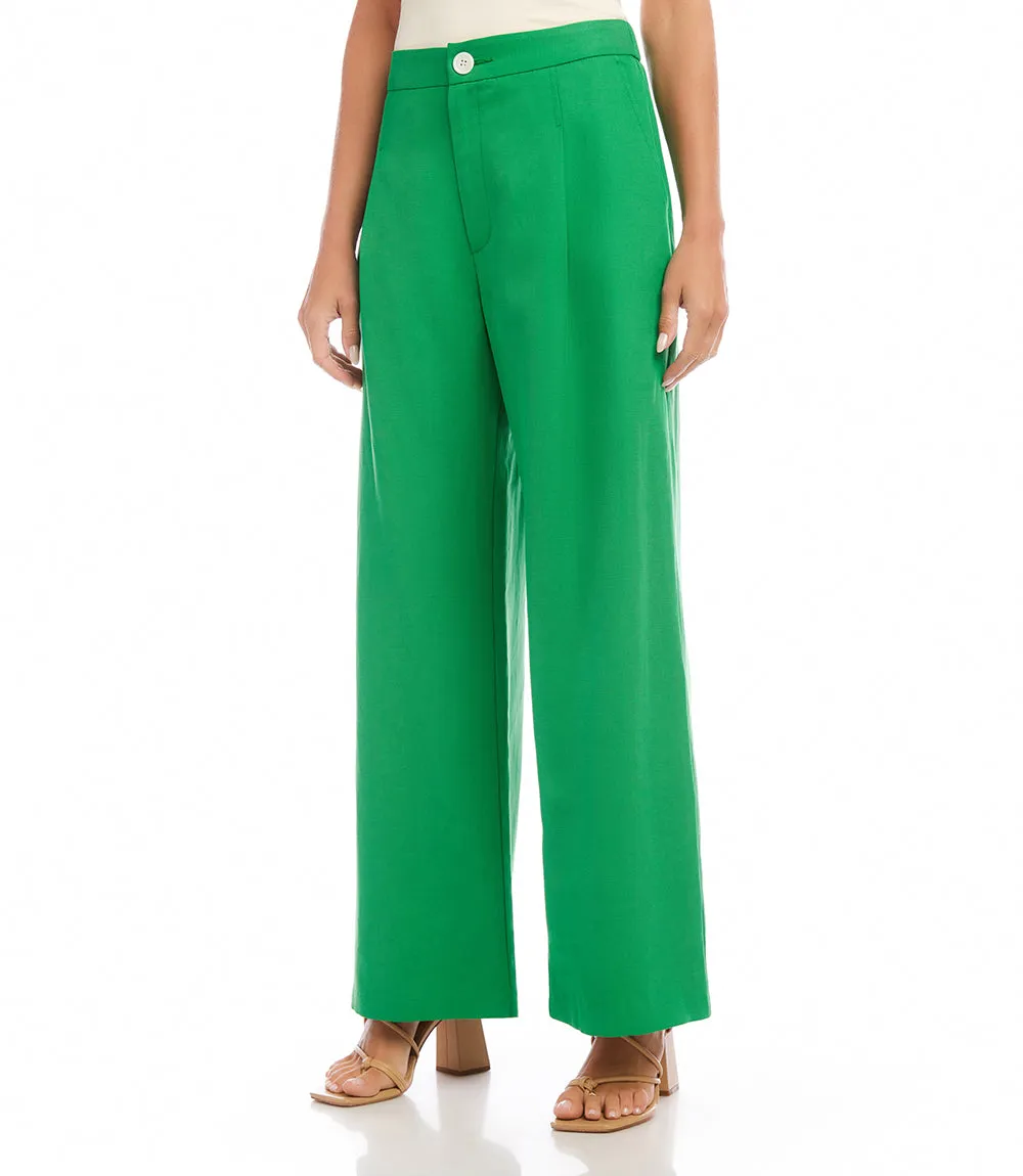 High Waist Pleated Pants