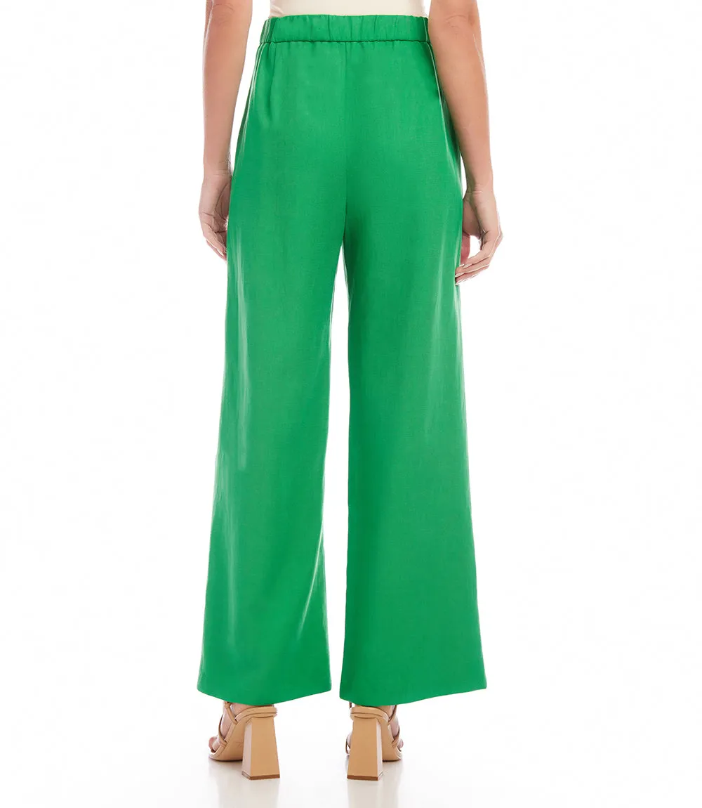 High Waist Pleated Pants