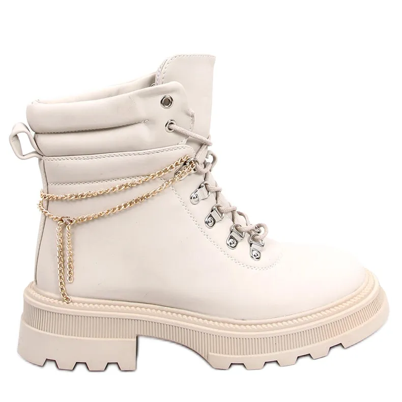 Hudson Beige Trapper Boots