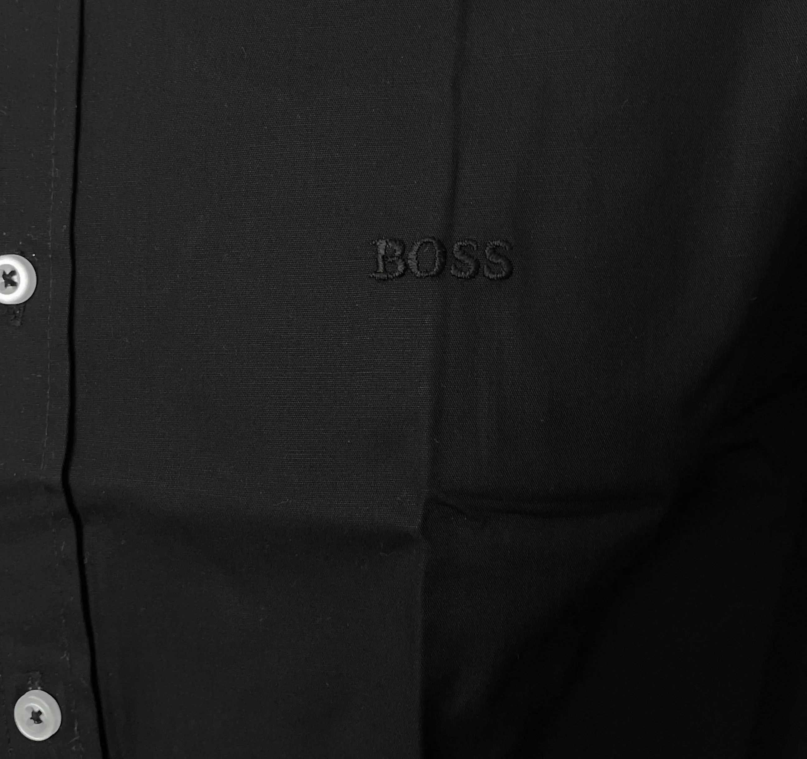 Hugo Boss Men Black Cotton Casual Shirt