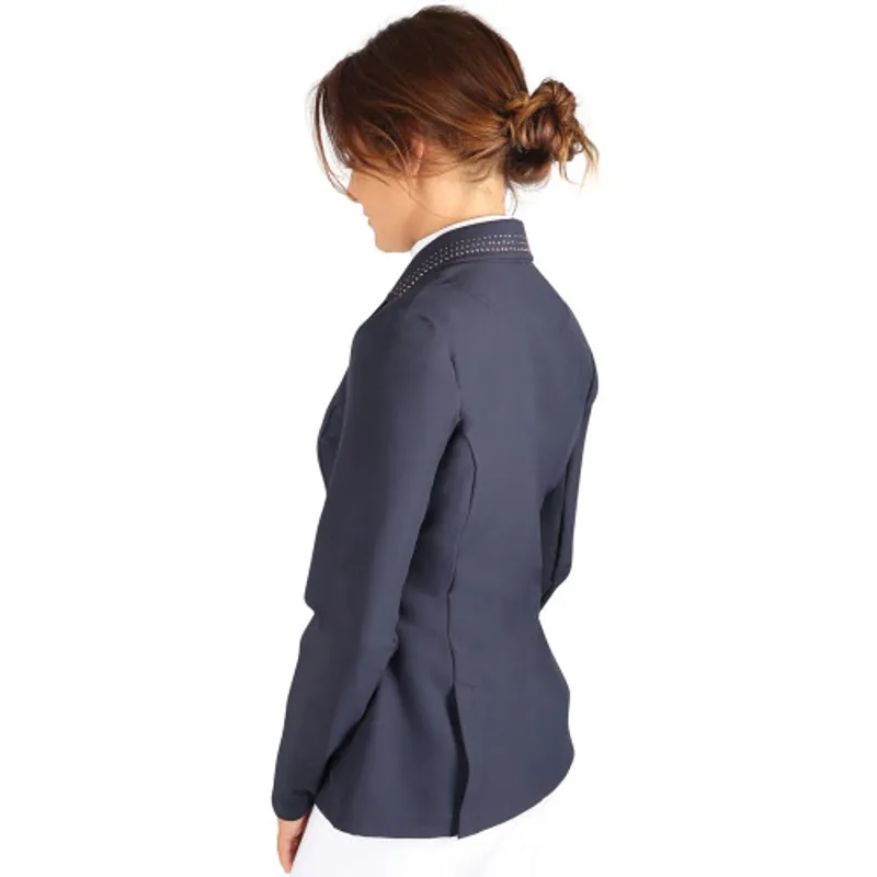 Hy Equestrian Roka Royal Show Jacket Ladies in Navy/Rose Gold