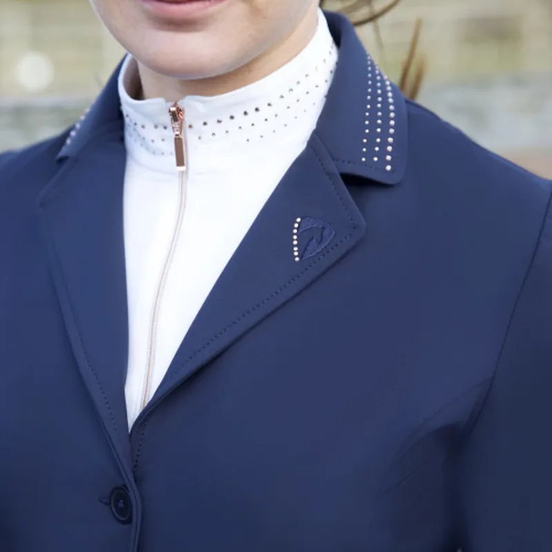 Hy Equestrian Roka Royal Show Jacket Ladies in Navy/Rose Gold