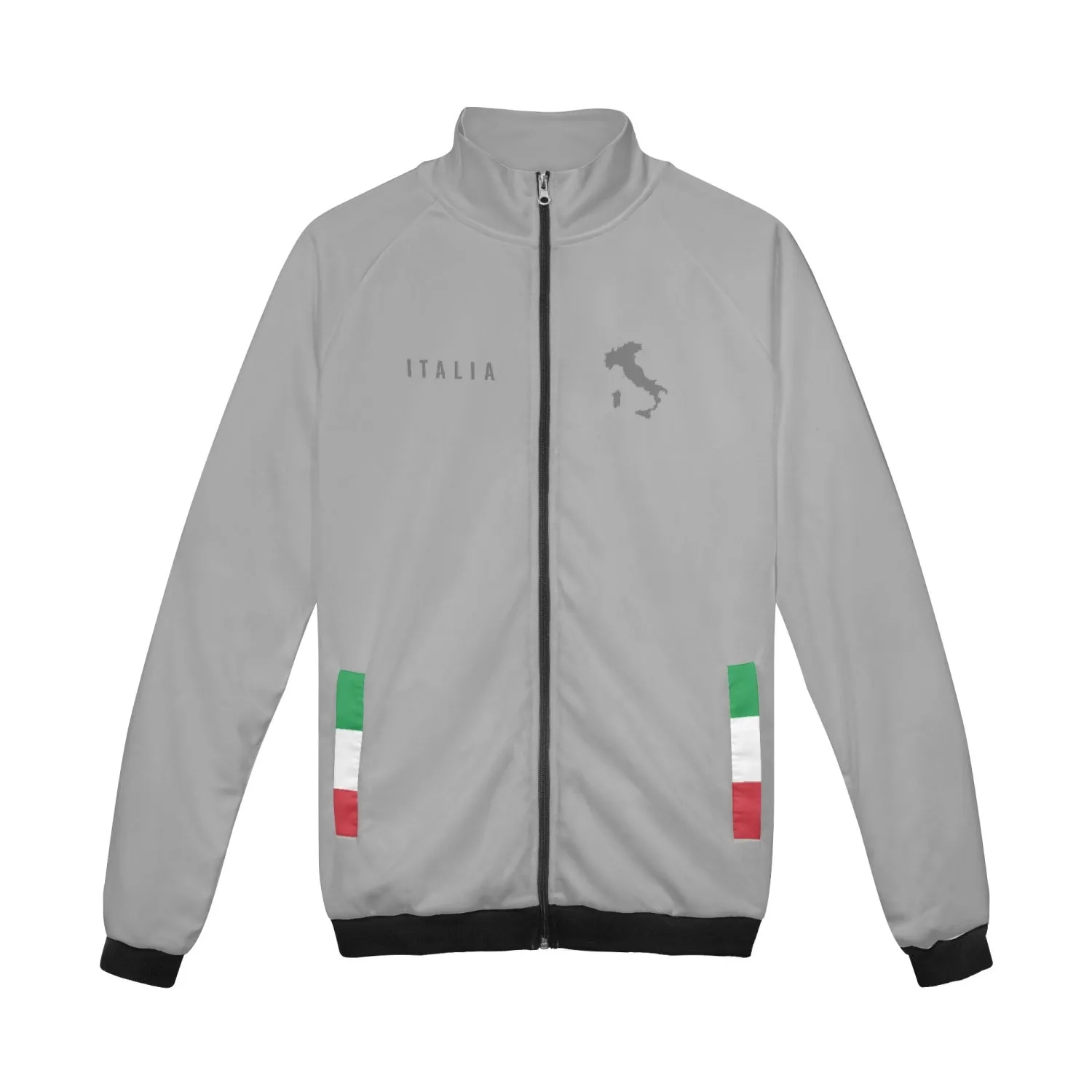 Italian boot zip Jacket grey