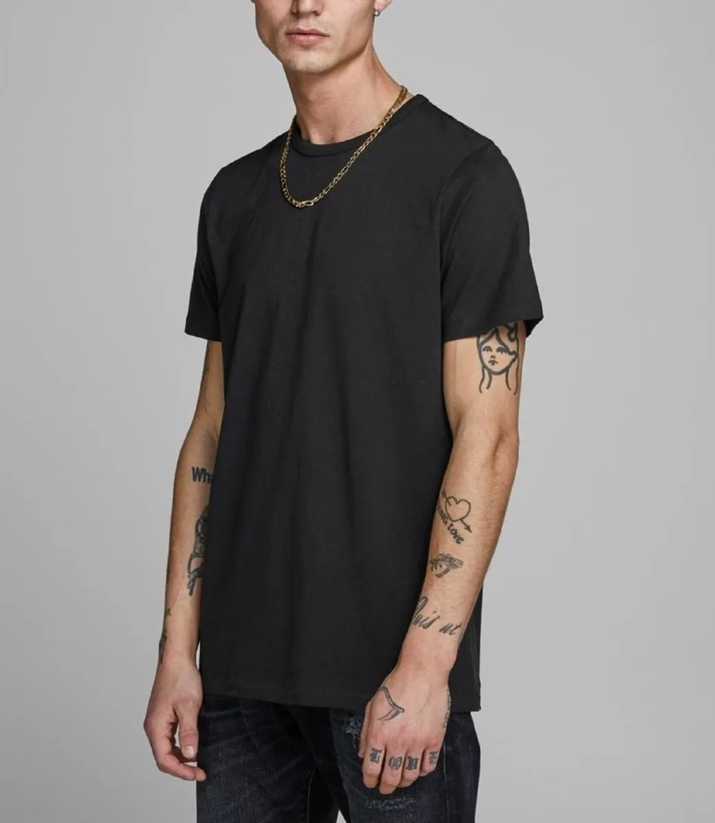 Jack & Jones 2 PACK Basic Crew Neck T-Shirt Black