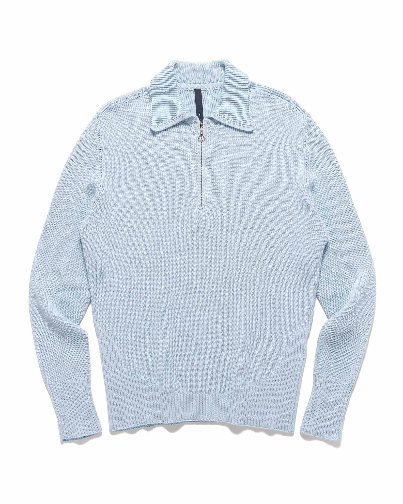 Lancet Zipped Sweater Light Blue