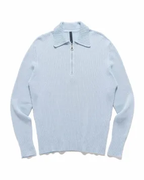 Lancet Zipped Sweater Light Blue