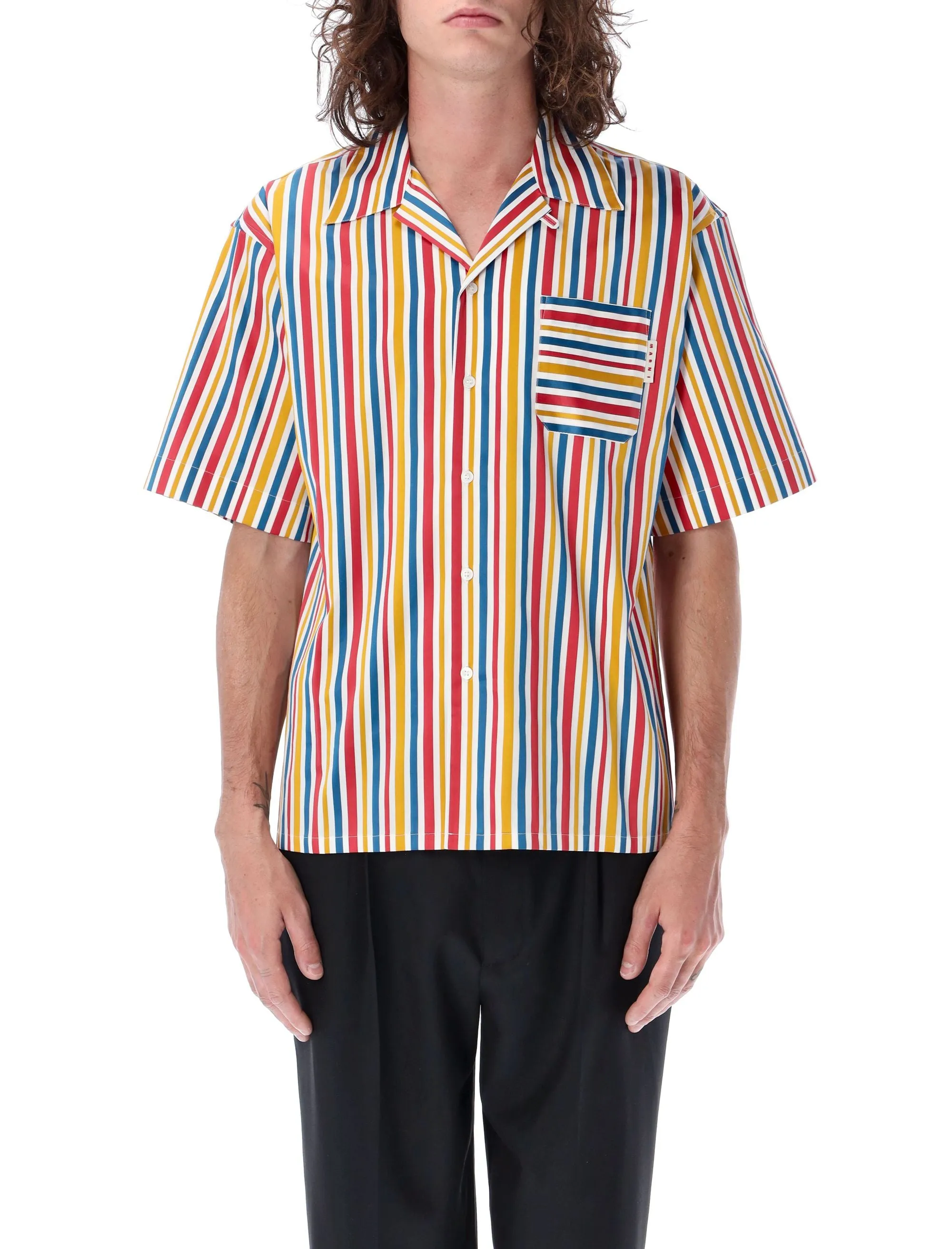 Marni Striped Short-Sleeved Shirt