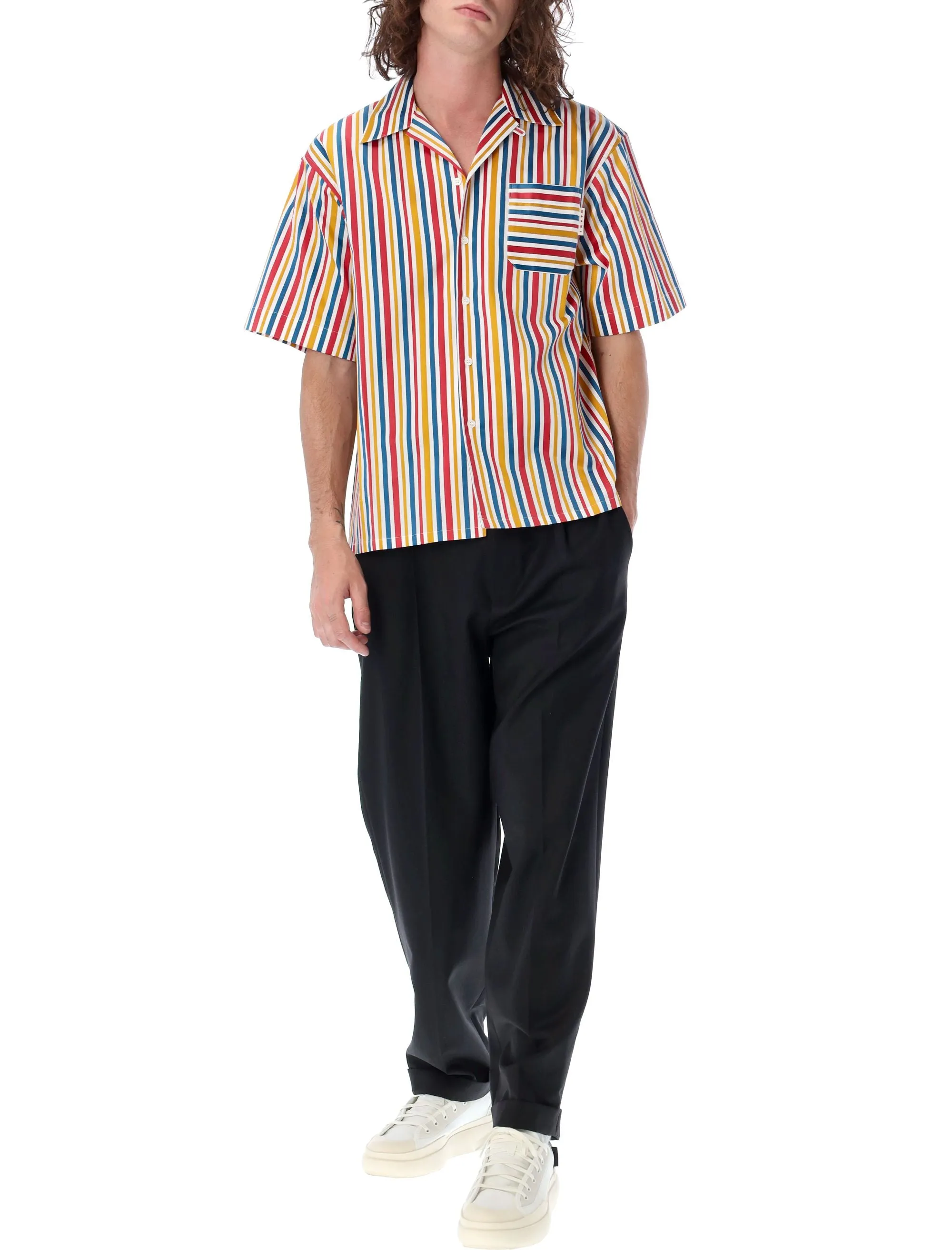 Marni Striped Short-Sleeved Shirt