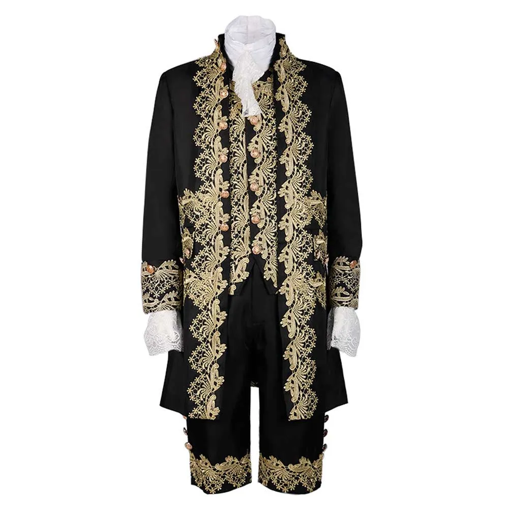 Men Retro Victorian Palace Prince Cosplay Costume Outfit Halloween Disguise Performance Clothes