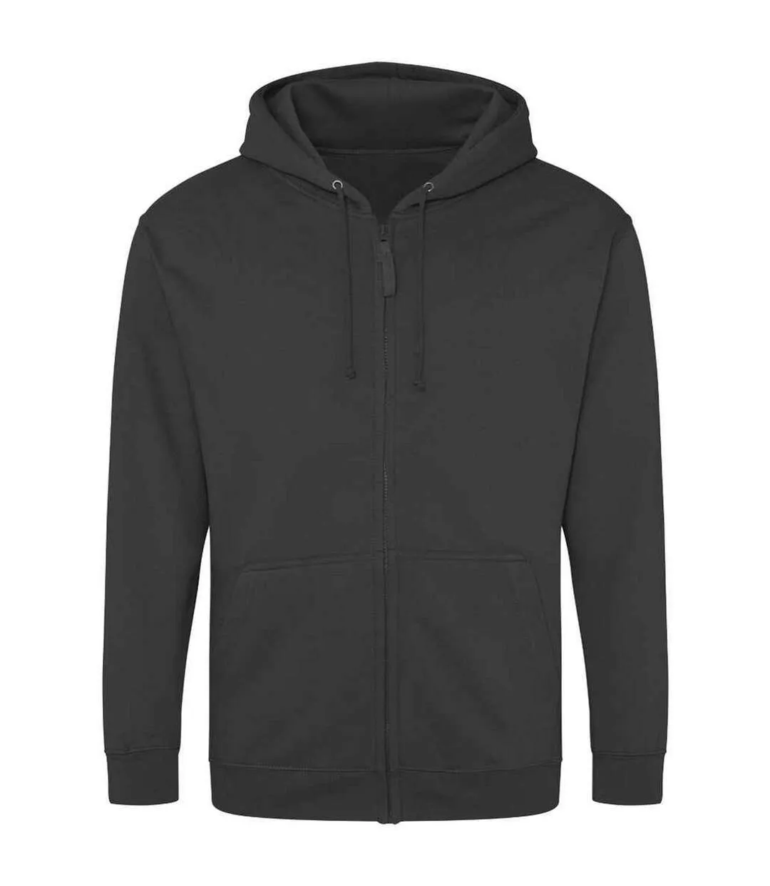 Mens full zip hoodie storm grey Awdis