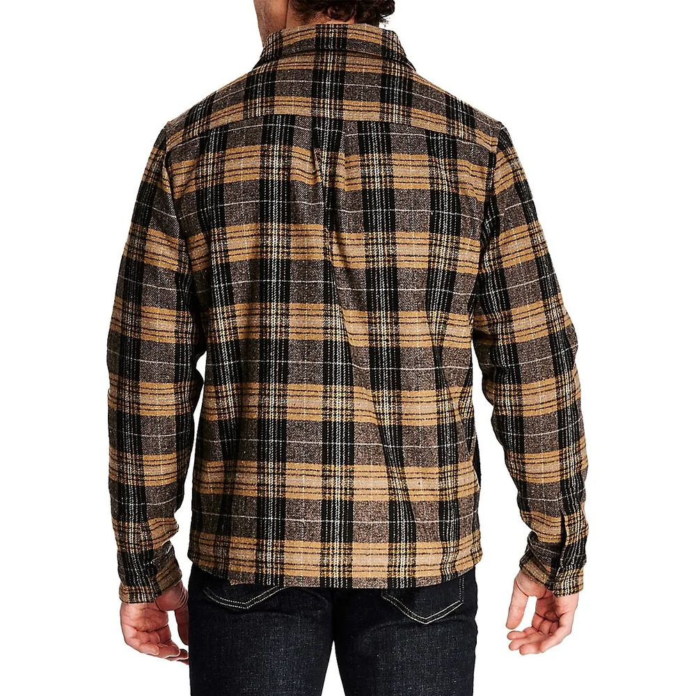 Modern English Plaid Zip Jacket