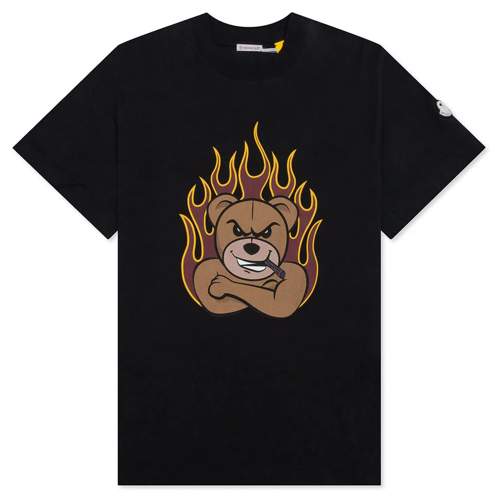 Moncler x Palm Angels Bear Motif T-Shirt - Black