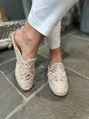 Neutral Weave Slip On Espadrilles