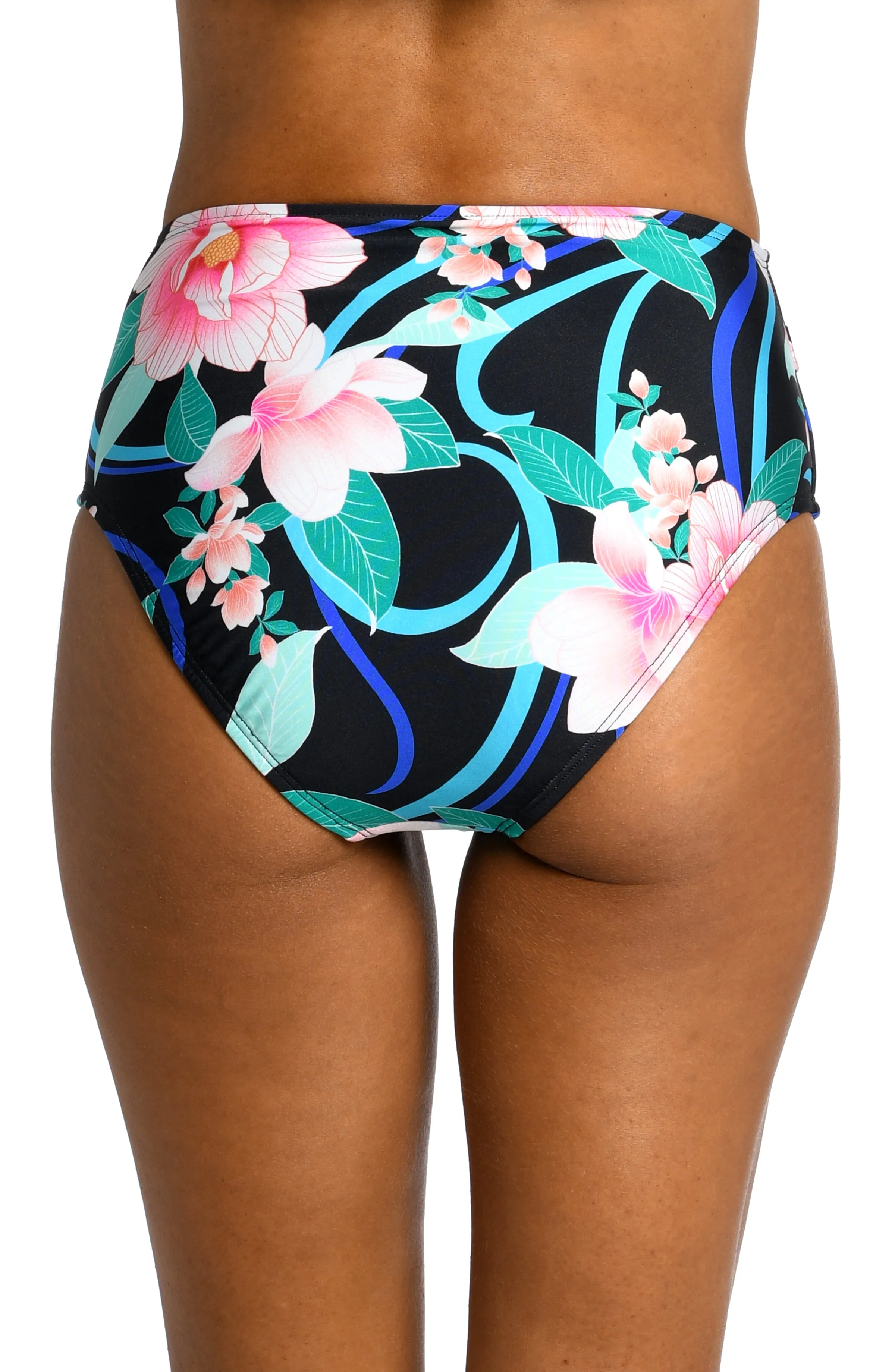 Nightfall Blooms High-Waist Bottom - FINAL SALE