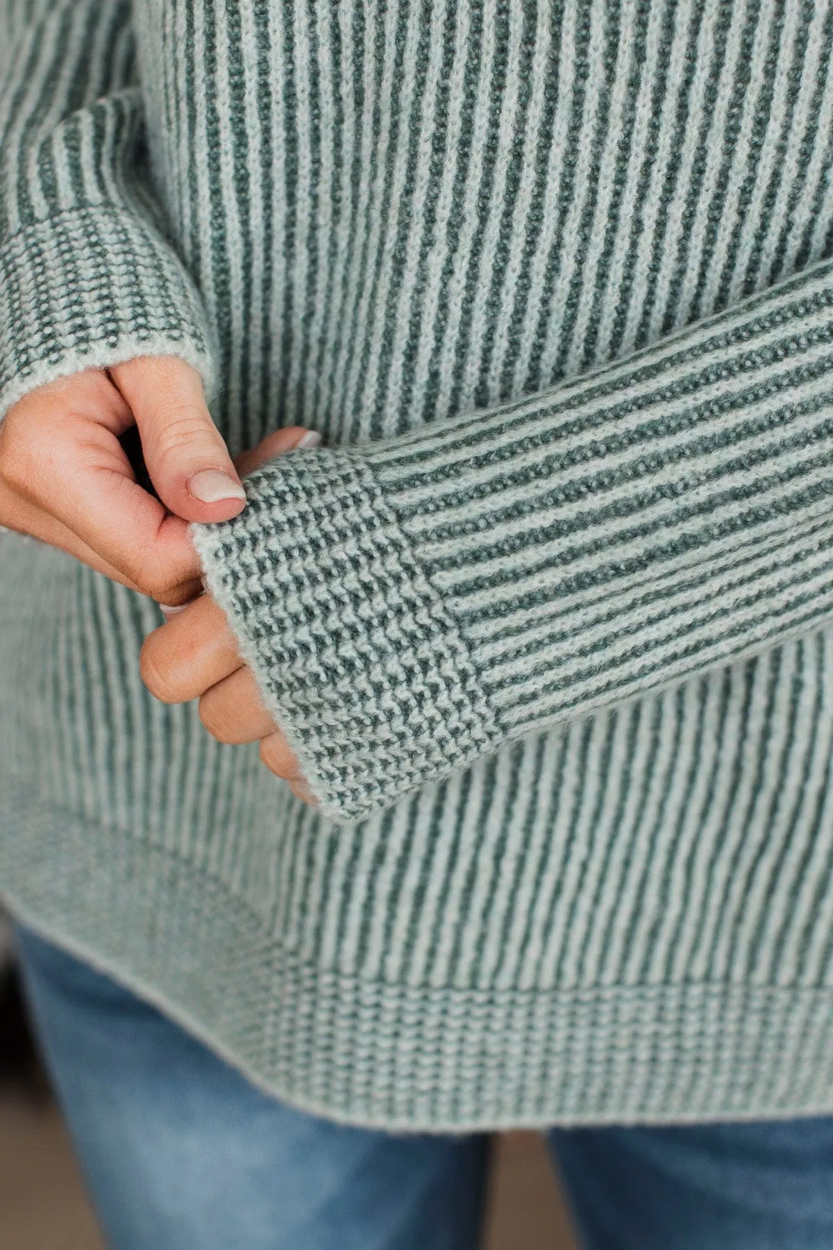 Nothing Sweeter Knit Sweater- Olive