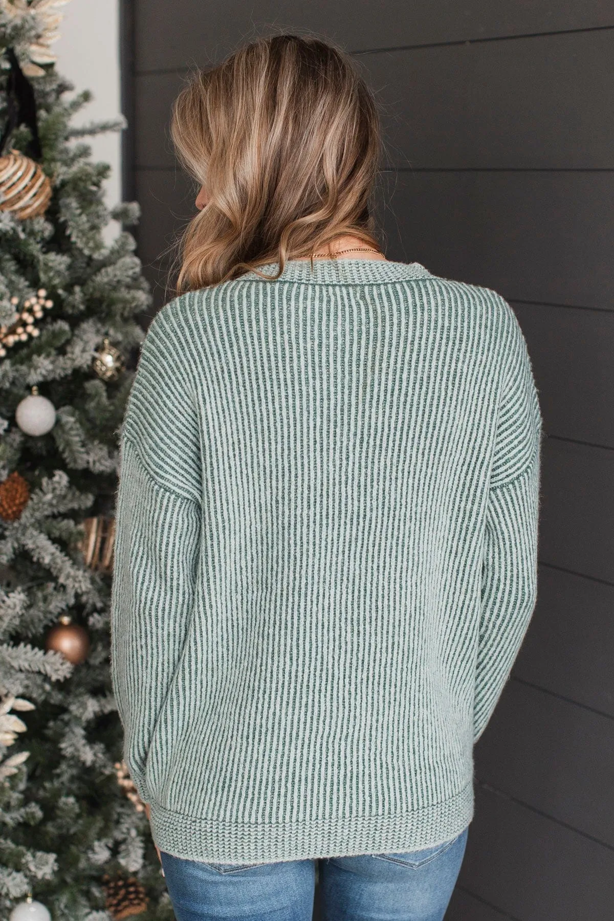 Nothing Sweeter Knit Sweater- Olive