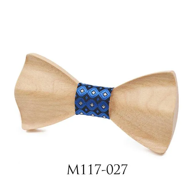 Novelty 3D Handmade Classic Wooden Bowties for Marriage Wedding Suits