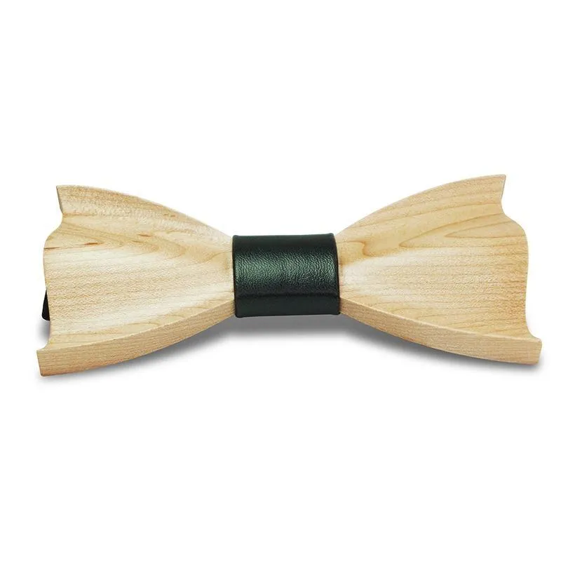 Novelty 3D Handmade Classic Wooden Bowties for Marriage Wedding Suits