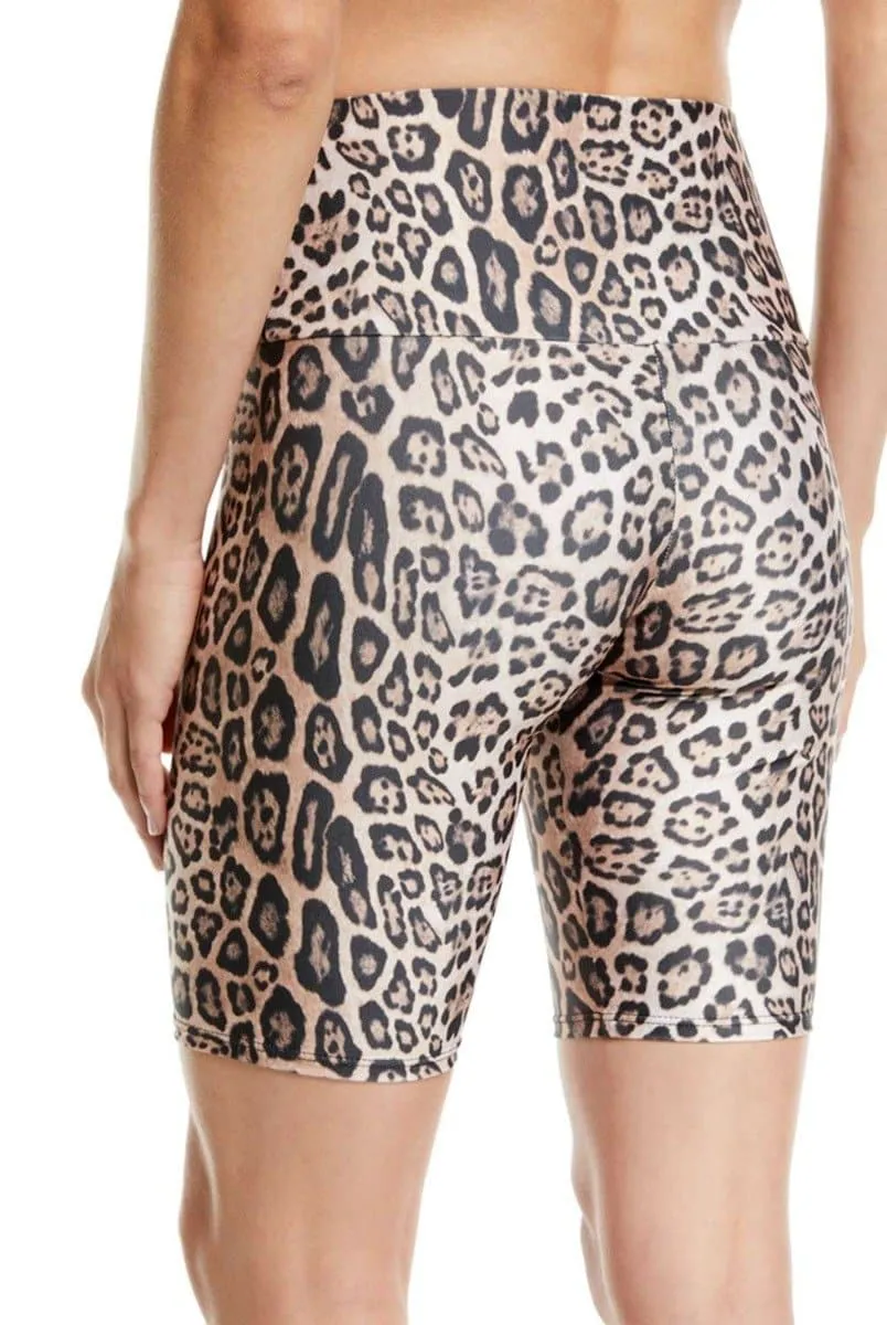 Onzie High Rise Bike Short - Leopard