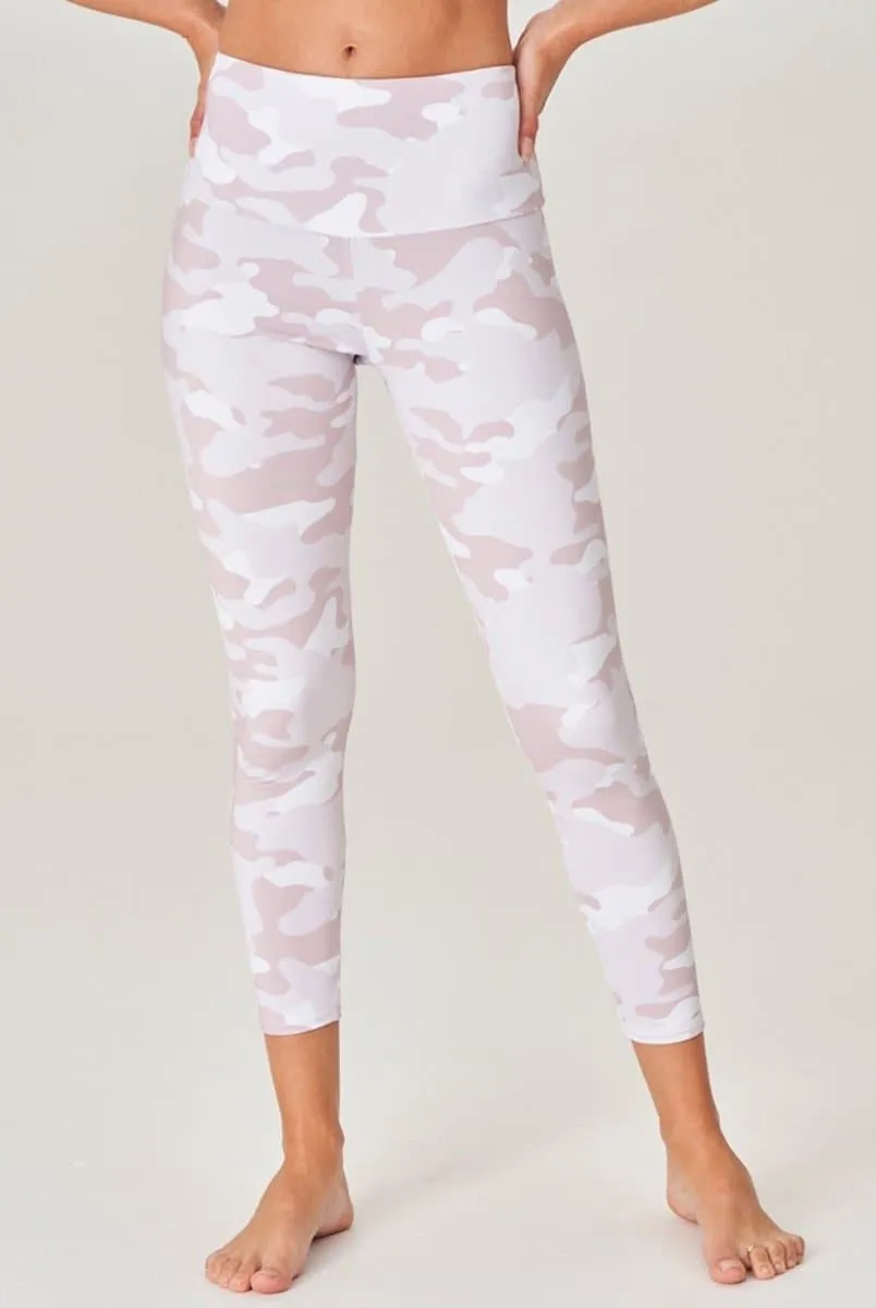 Onzie High Rise Midi Legging - White Camo