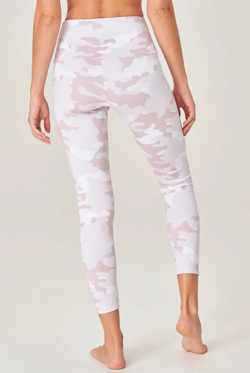 Onzie High Rise Midi Legging - White Camo