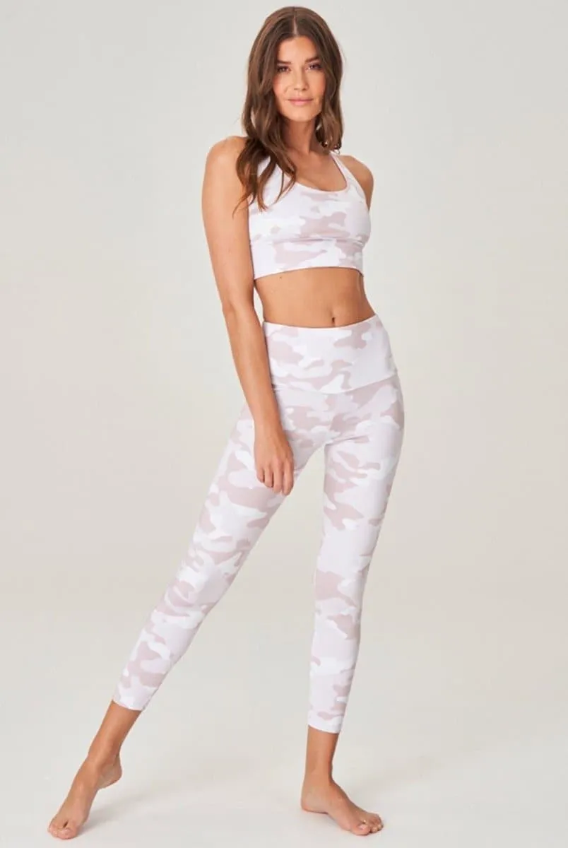 Onzie High Rise Midi Legging - White Camo