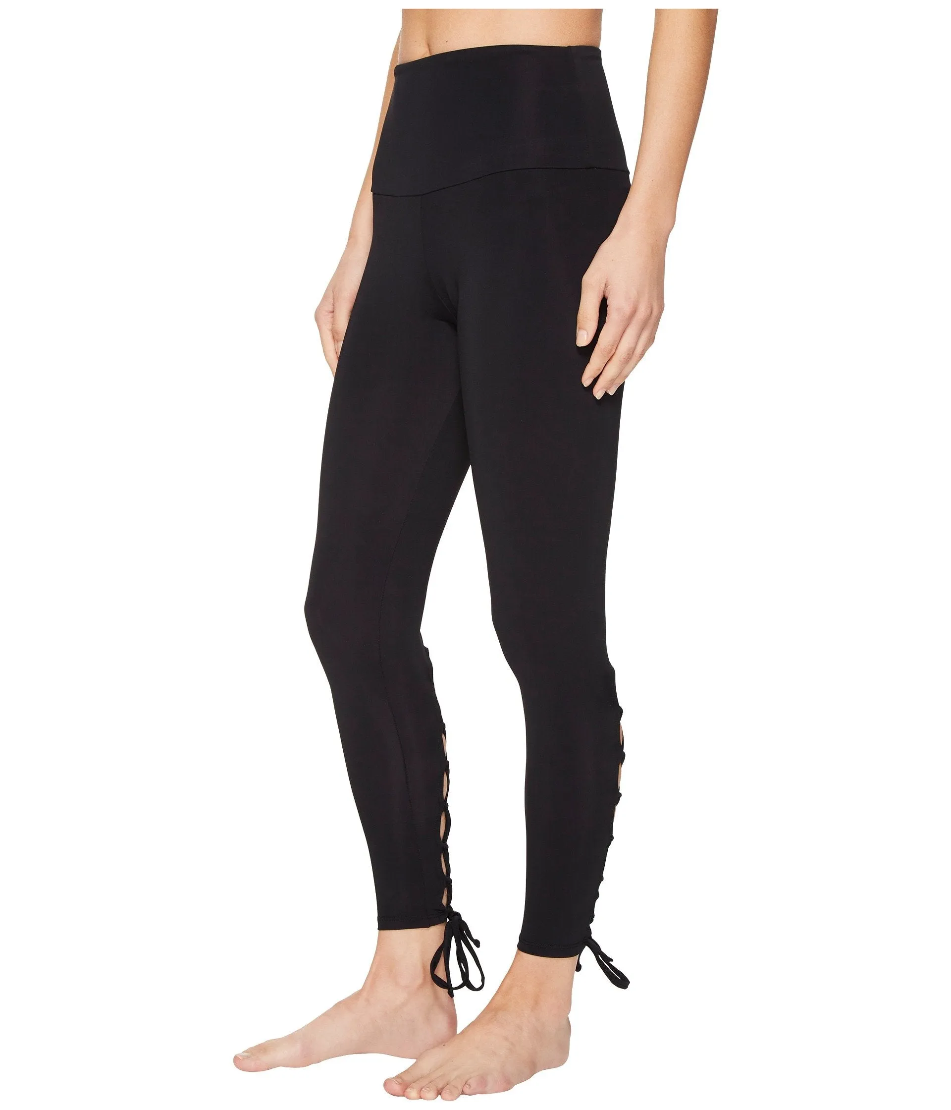 Onzie High Waist Laced Up Legging Black