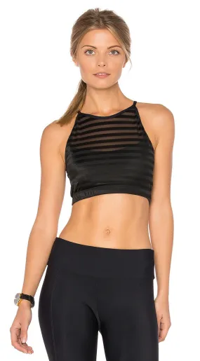 Onzie Mesh Stripe Halter Bra