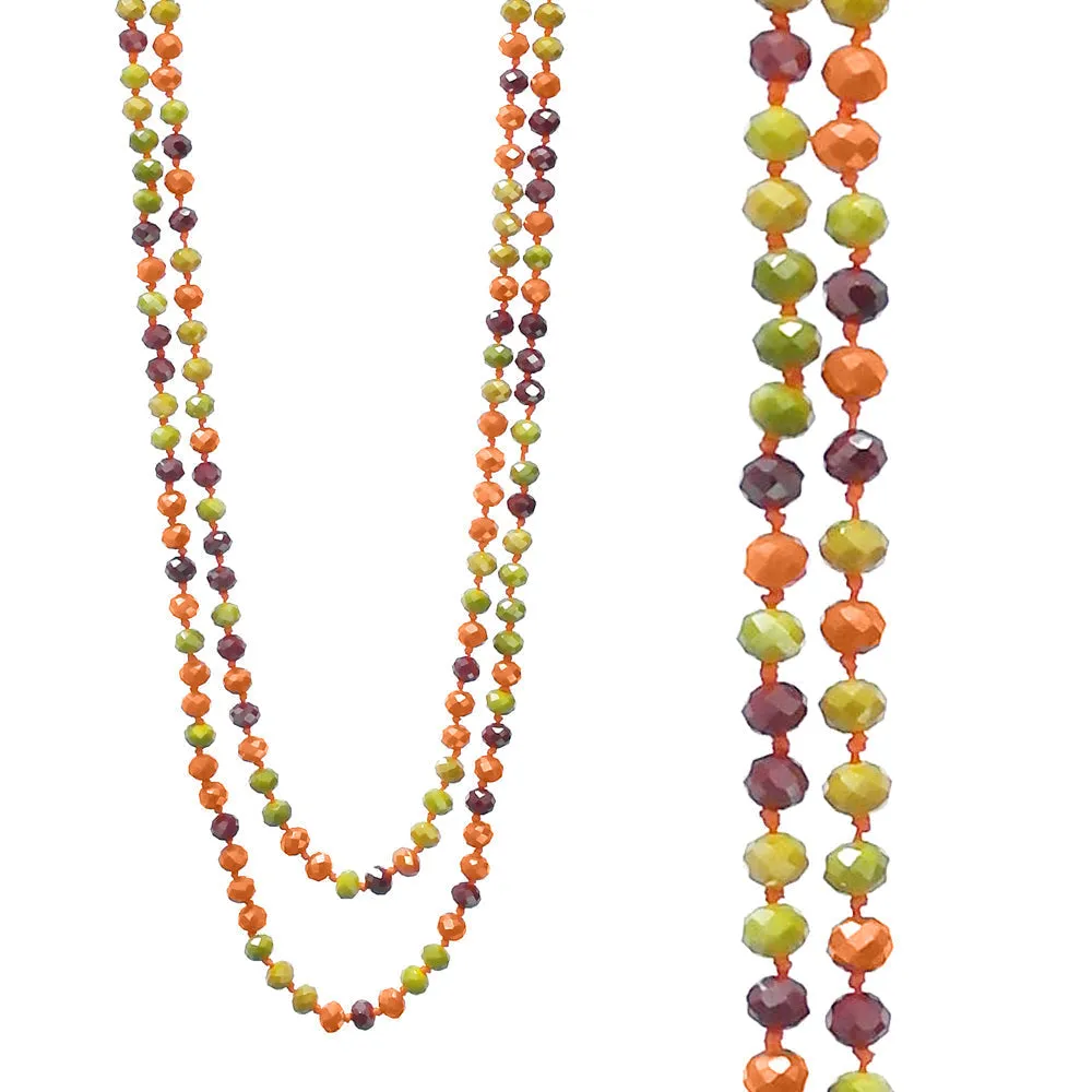 Orange Multi Color Crystal Strand Layering 60