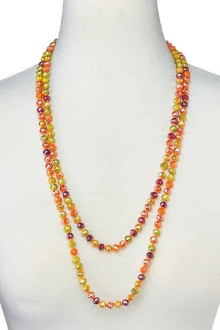 Orange Multi Color Crystal Strand Layering 60