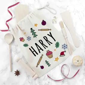 Personalised Kids Festive Baking Set