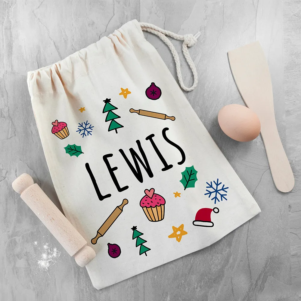 Personalised Kids Festive Baking Set