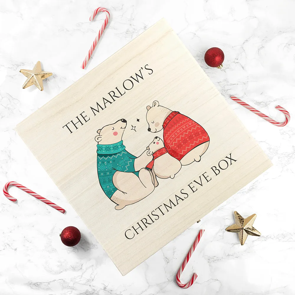 Personalised Polar Bear Christmas Box