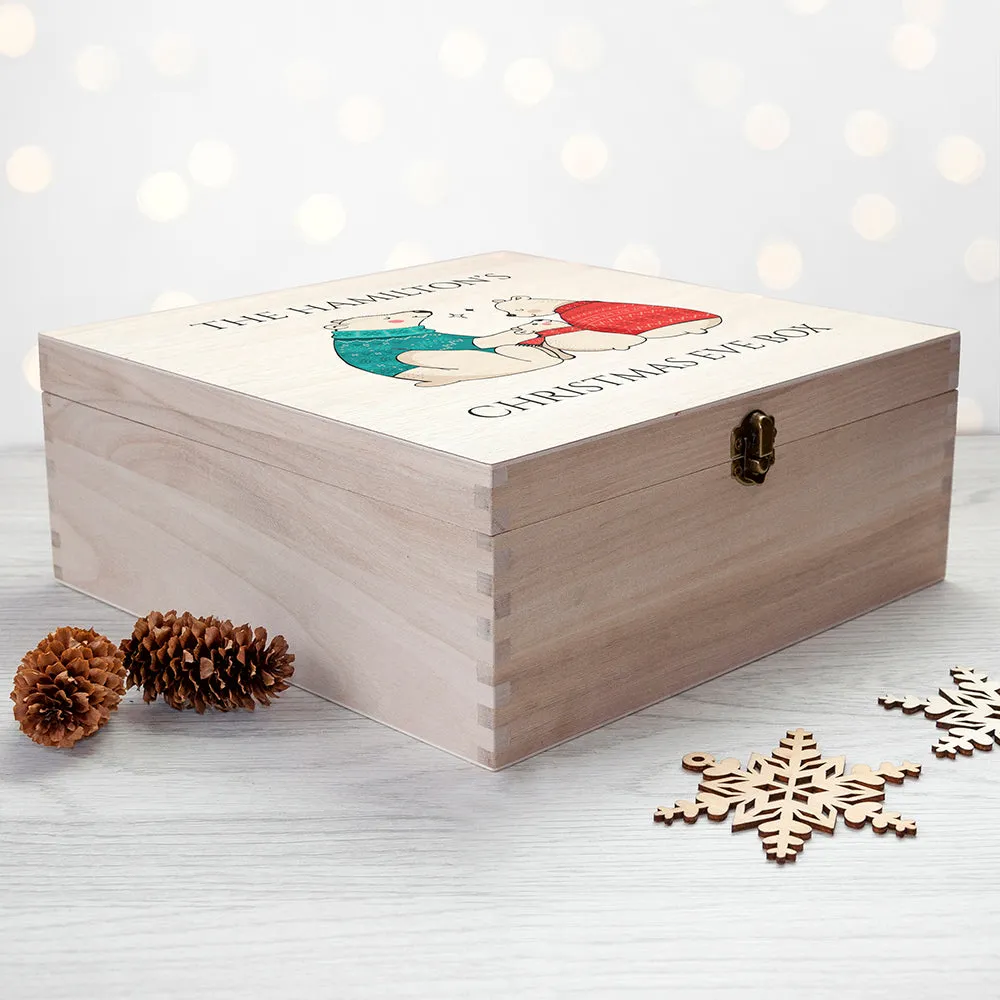 Personalised Polar Bear Christmas Box