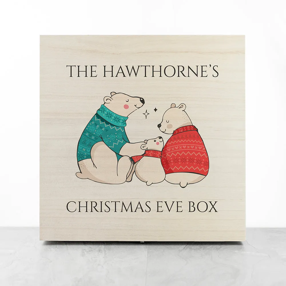 Personalised Polar Bear Christmas Box