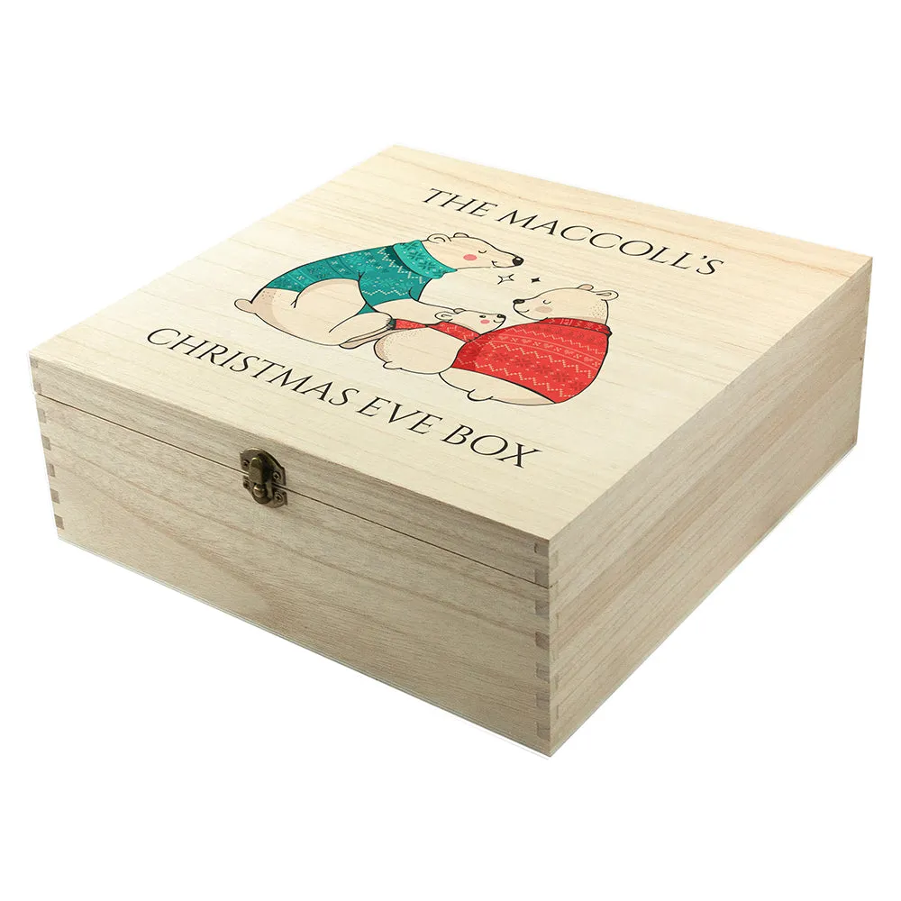 Personalised Polar Bear Christmas Box