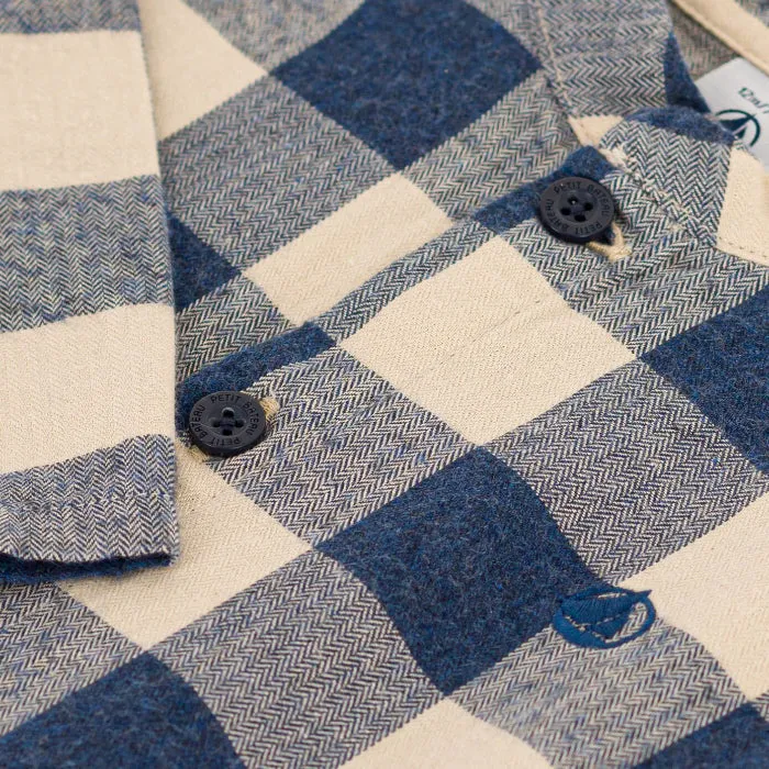 Petit Bateau Baby Lavabo Shirt Incognito Blue Checks