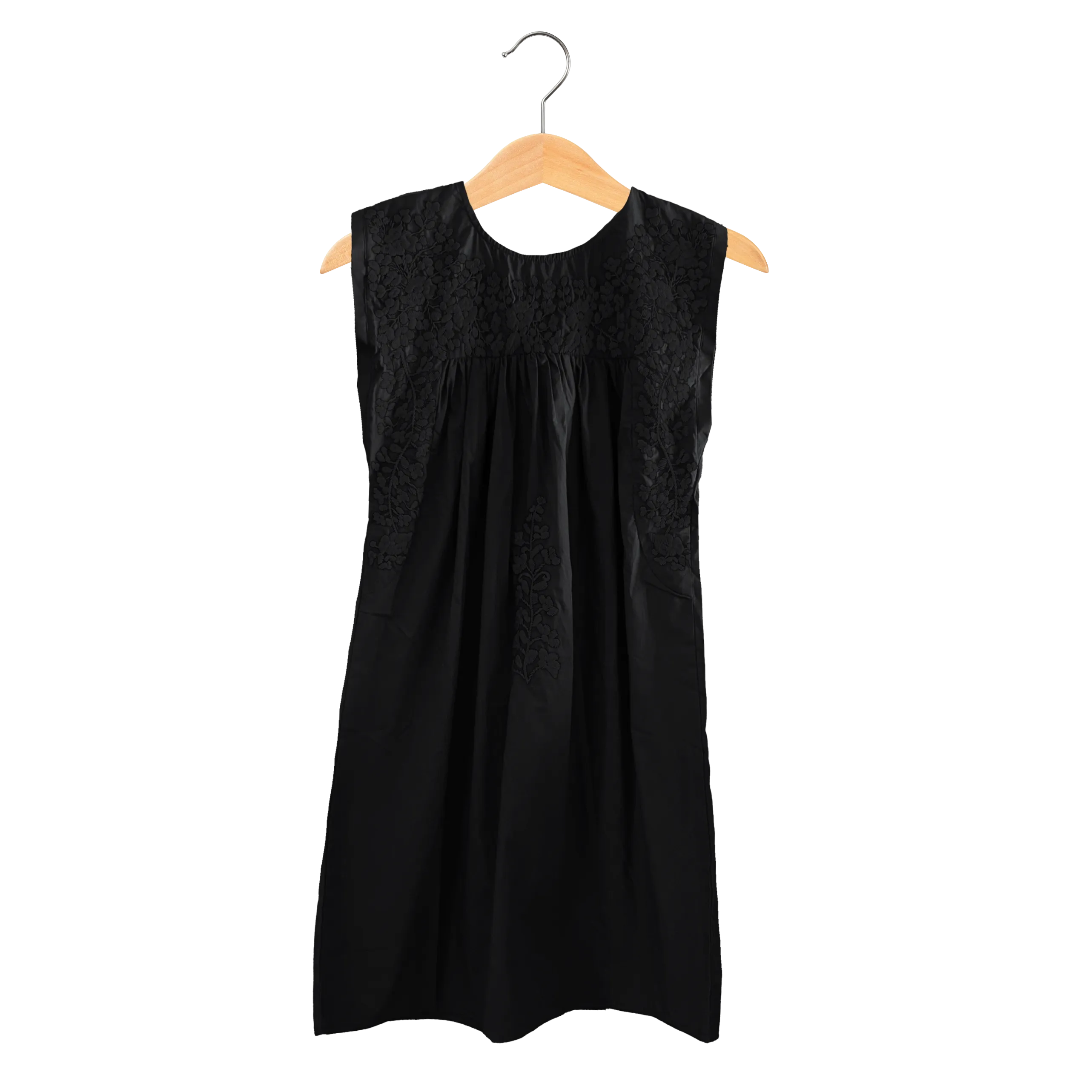 PRE-ORDER: Double Black Sleeveless Dress with Pockets (early September ship date)