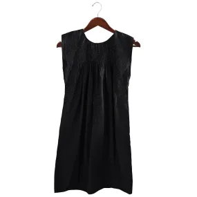 PRE-ORDER: Double Black Sleeveless Dress with Pockets (early September ship date)