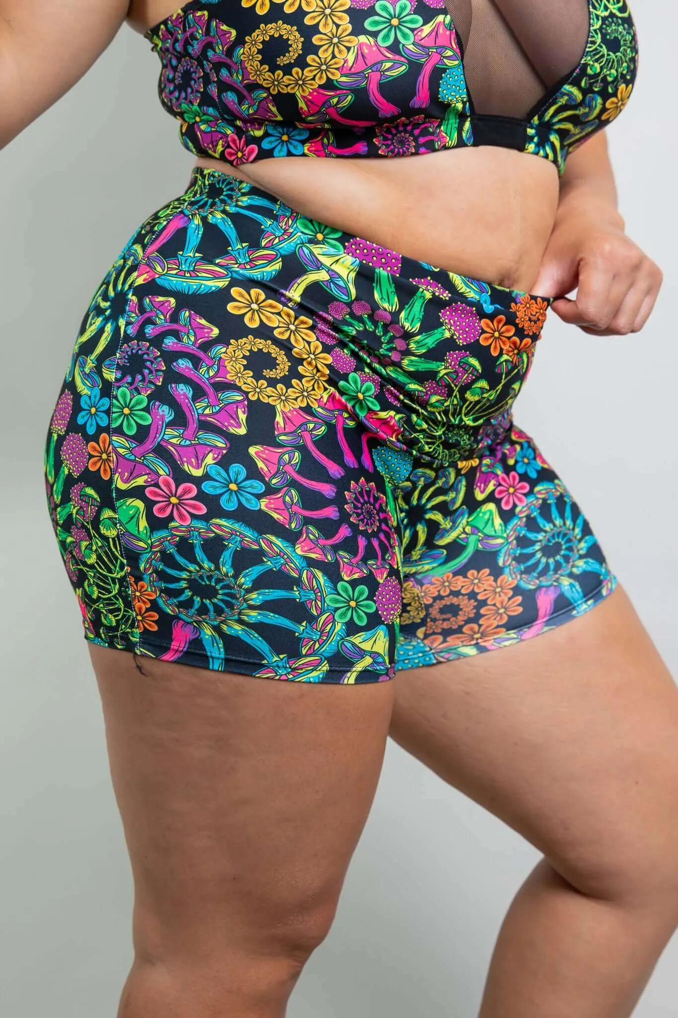 PsyBloom High Waist Shorts