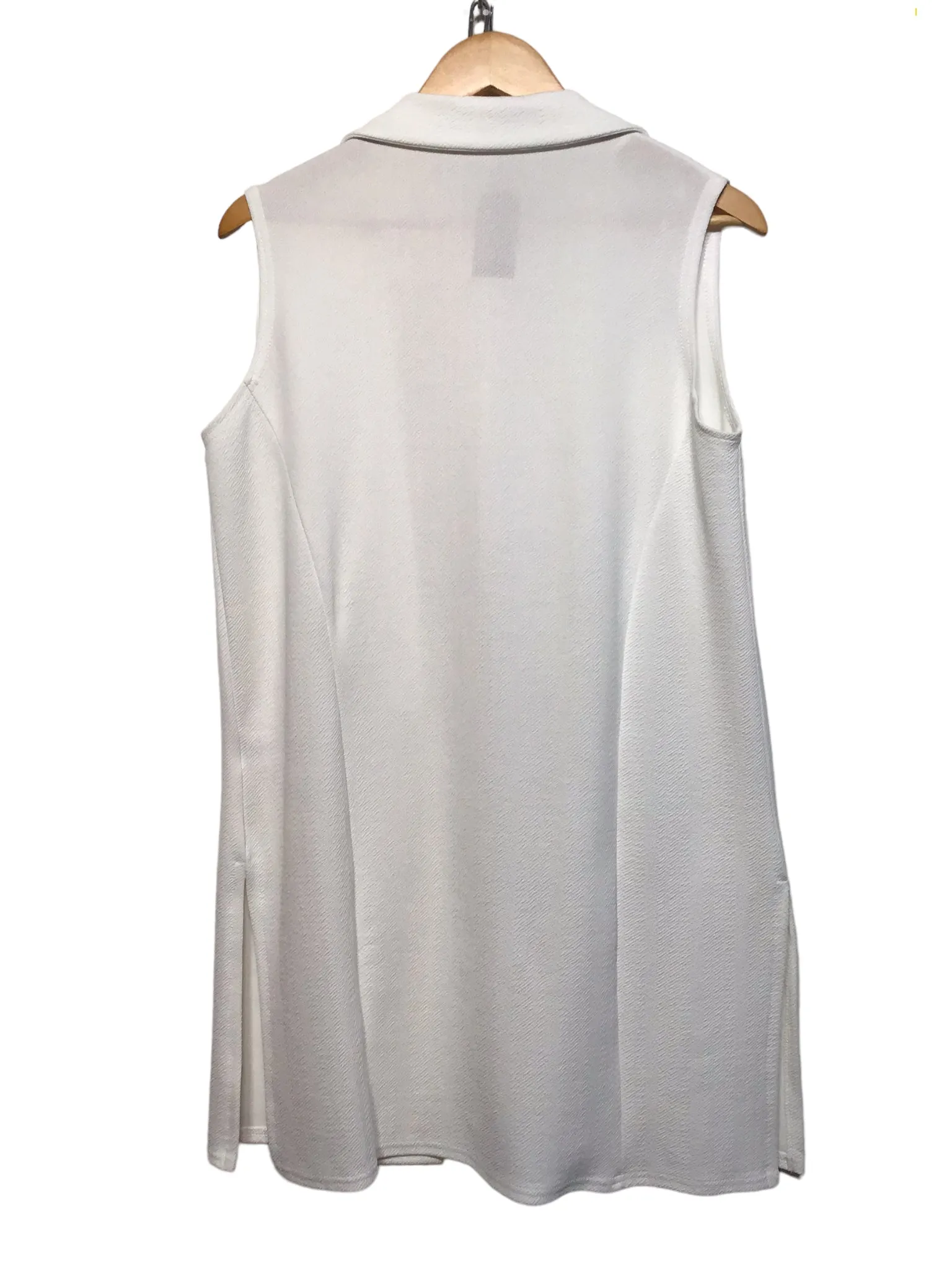 Quiz White Sleeveless Jacket (Size L)