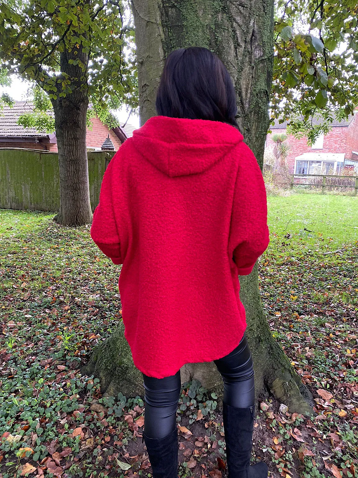 Red Zip Hooded Jacket Norma