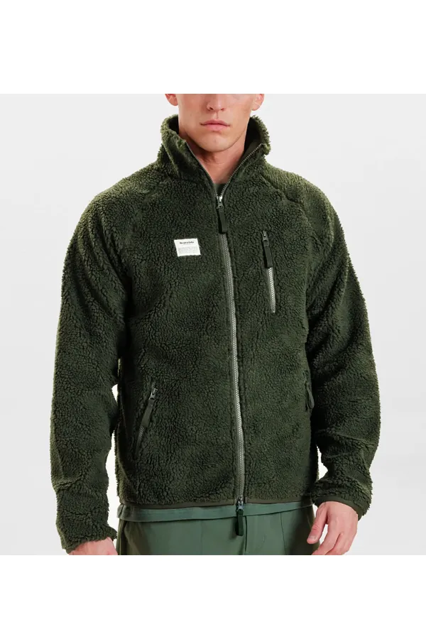 Resterds Fleece Zip Jacket Army