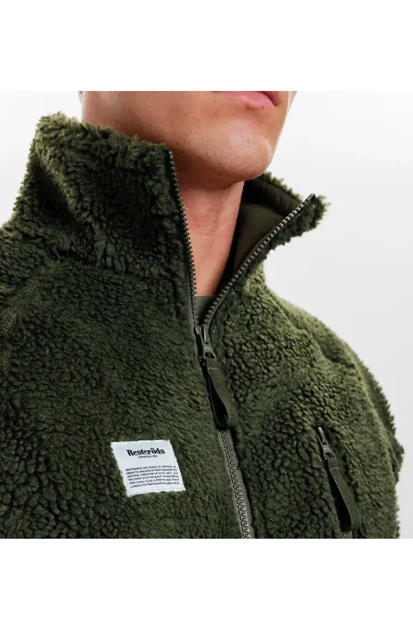 Resterds Fleece Zip Jacket Army